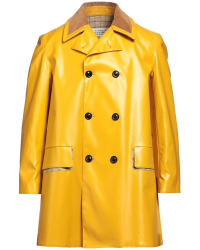 Maison Margiela Overcoat & Trench Coat - Yellow