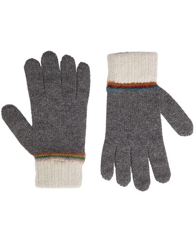 Paul Smith Gloves Lambswool, Mohair Wool, Nylon - Gray
