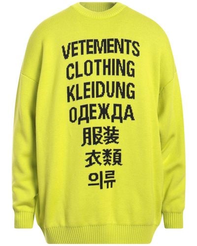Vetements Sweater - Yellow