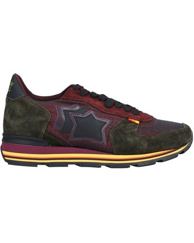 Atlantic Stars Military Sneakers Soft Leather, Textile Fibers - Brown