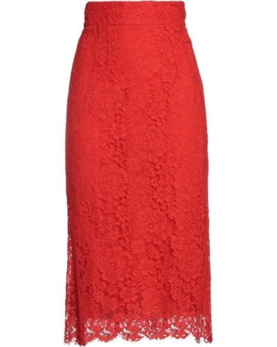 Dolce & Gabbana Midi Skirt - Red