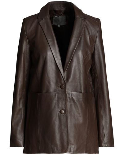 Muubaa Overcoat & Trench Coat - Brown