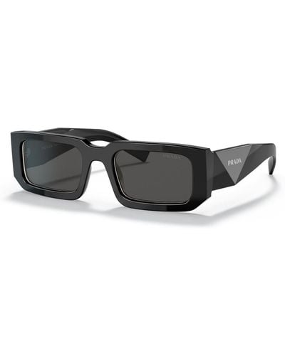 Prada Gafas de sol PR 06YS con montura rectangular - Negro