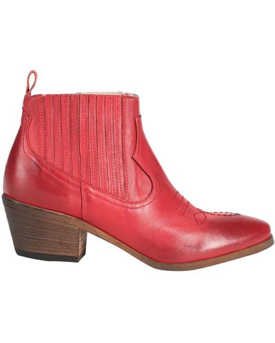 JE T'AIME Ankle Boots - Red