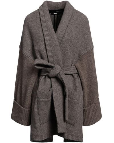 Isabel Benenato Overcoat & Trench Coat - Grey