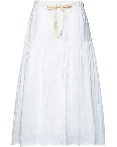 Alpha Studio Midi Skirt - White