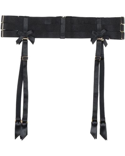 Bordelle Bustiers, Corsets & Suspenders - Black