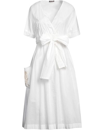 Maliparmi Midi-Kleid - Weiß