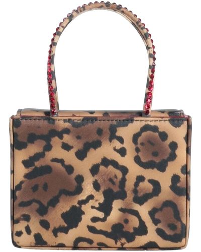 AMINA MUADDI Camel Handbag Textile Fibres - Brown