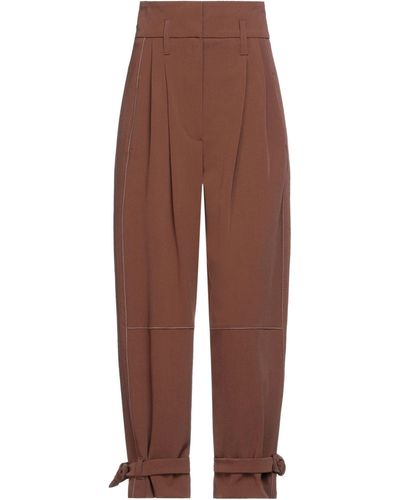 Brown Beatrice B. Pants, Slacks and Chinos for Women | Lyst