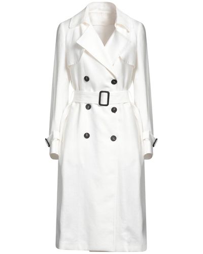 Tagliatore Overcoat & Trench Coat - White
