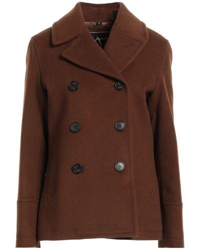 Sealup Coat Wool, Cashmere - Brown
