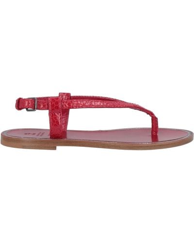 Brunello Cucinelli Thong Sandal - Red