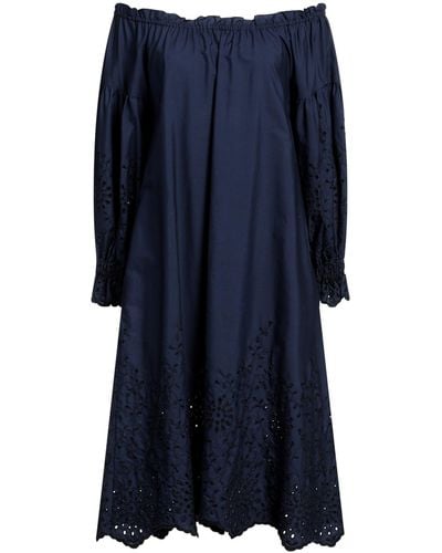 Loretta Caponi Robe midi - Bleu