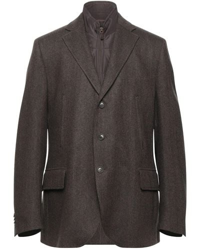 Lubiam Suit Jacket - Brown