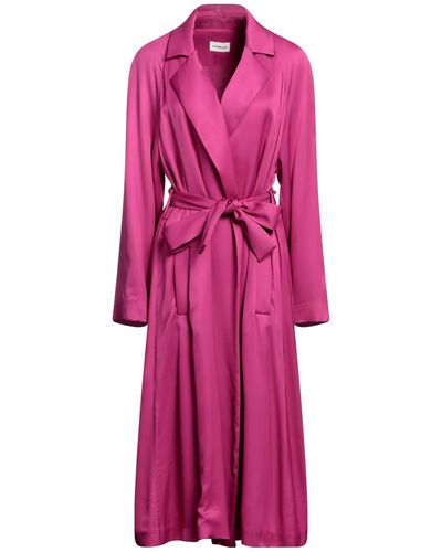 P.A.R.O.S.H. Overcoat & Trench Coat - Pink