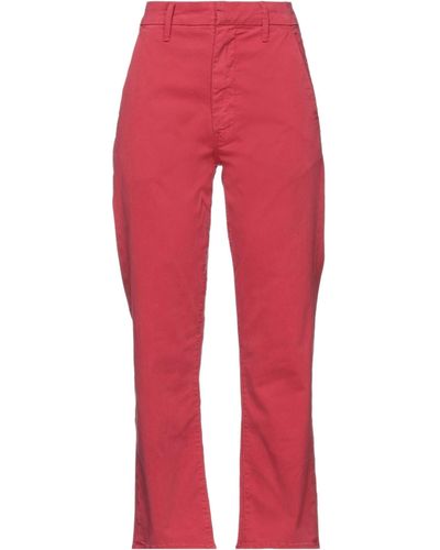 Mother Denim Trousers - Red