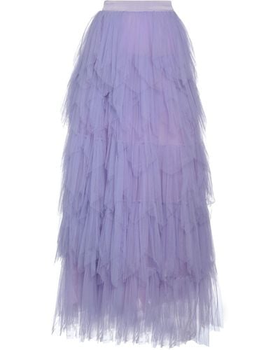 Elisabetta Franchi Maxi Skirt - Purple