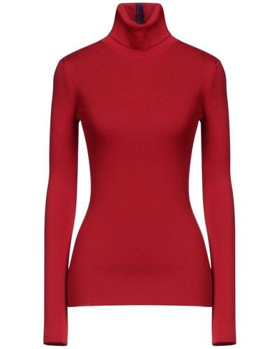 Victoria Beckham Turtleneck Merino Wool, Polyester - Red