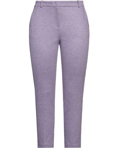 Liviana Conti Trousers Cashmere, Polyamide - Purple