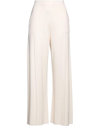 The Row Cream Pants Silk - White