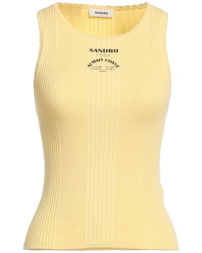 Sandro Camiseta de tirantes - Amarillo