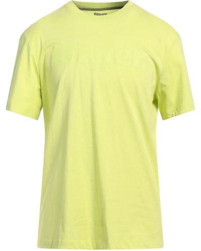 Blauer T-shirts - Gelb