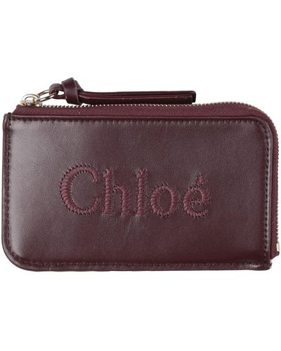 Chloé Coin Purse Leather - Purple