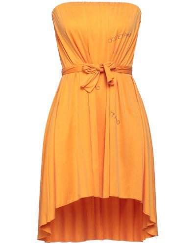 Odi Et Amo Mini Dress Tencel - Orange