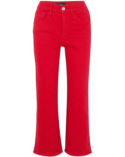 3x1 Denim Pants - Red
