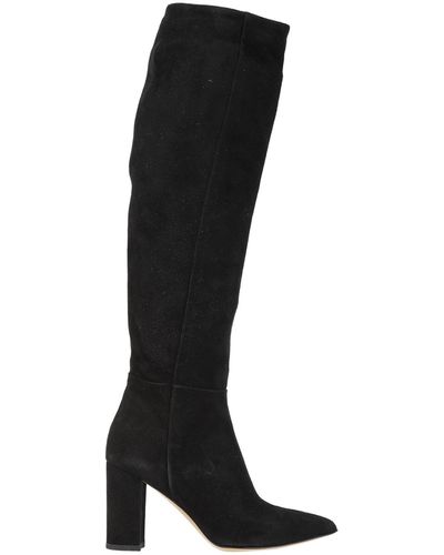 Lea-Gu Knee Boots - Black