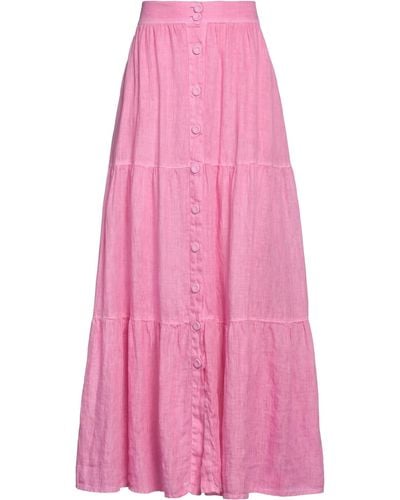 120% Lino Maxi Skirt - Pink