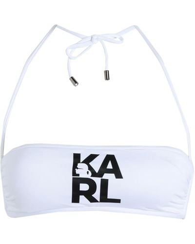 Karl Lagerfeld Top de bikini - Blanco