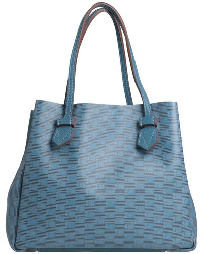 Moreau Paris Slate Handbag Leather - Blue