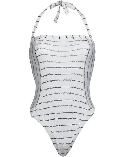 Emporio Armani One-piece Swimsuit - White