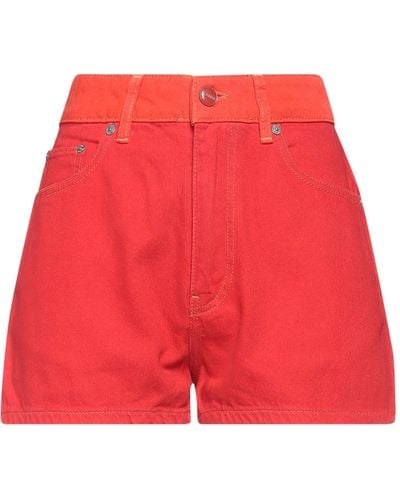 Ganni Jeansshorts - Rot