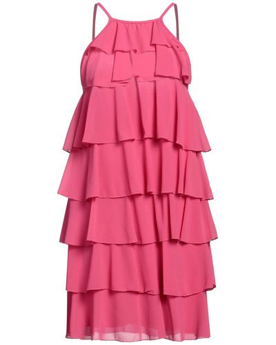 Kontatto Fuchsia Mini Dress Polyester - Pink