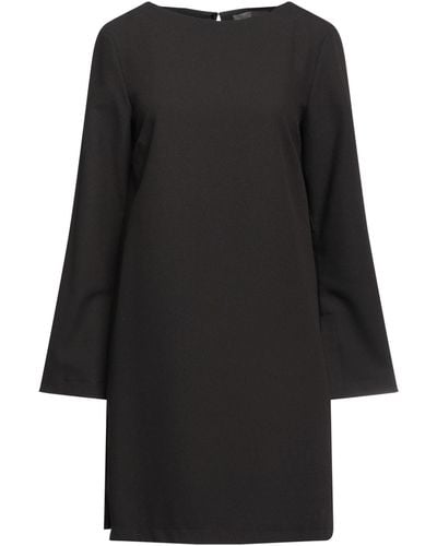 19.70 Nineteen Seventy Mini Dress Polyester, Viloft, Elastane - Black
