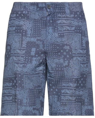 120% Lino Shorts E Bermuda - Blu