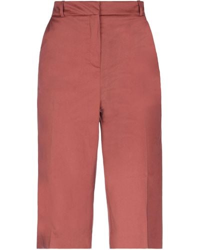 Kiltie Cropped Pants - Red