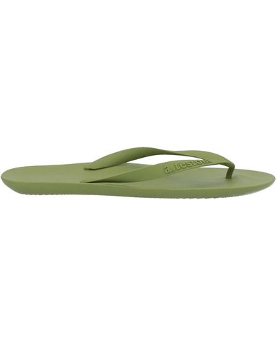 A.Testoni Toe Post Sandals - Green