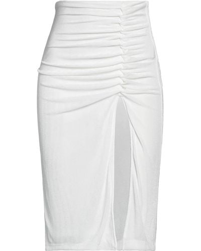 NA-KD Midi Skirt - White