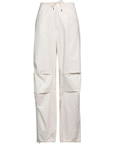 DARKPARK Ivory Trousers Cotton - White
