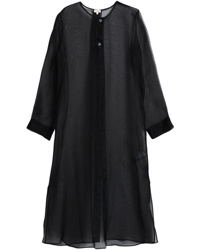 HER SHIRT HER DRESS Overcoat - Black