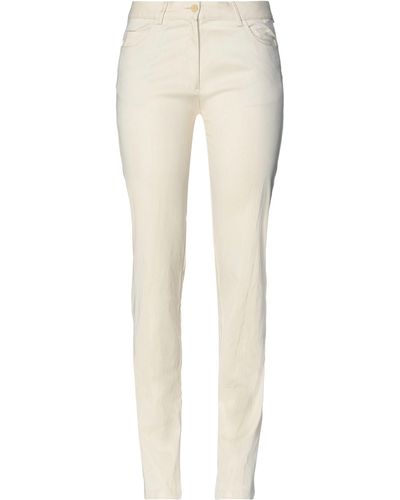 Paul & Shark Ivory Pants Cotton, Elastane - White