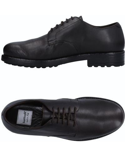 Roberto Botticelli Dark Lace-Up Shoes Soft Leather - Black