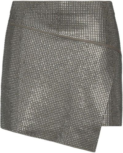 ANDREADAMO Mini Skirt - Gray