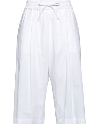 Hache Cropped Trousers - White