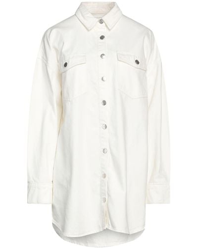 NA-KD Denim Shirt - White