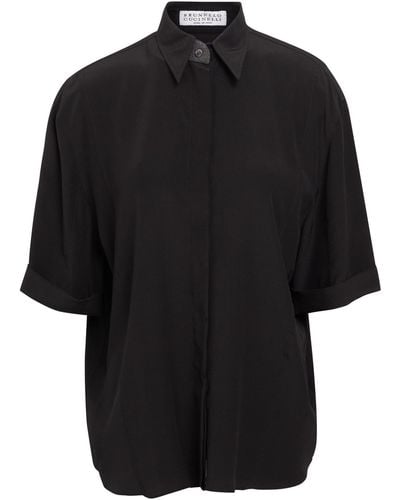 Brunello Cucinelli Camisa - Negro